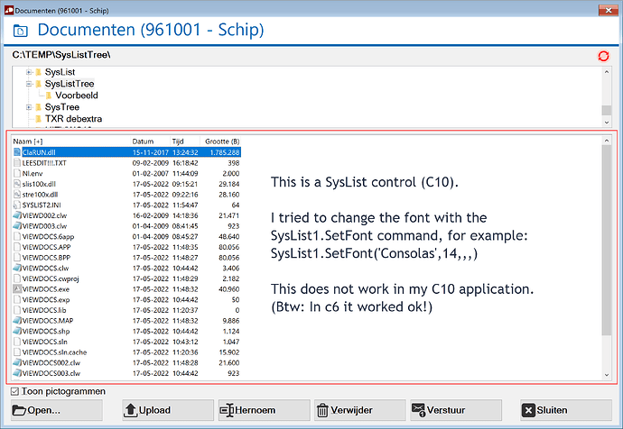 syslist-c10-problem