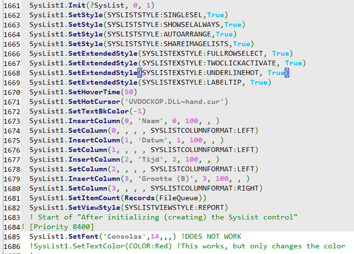 syslist-c10-code-snippet